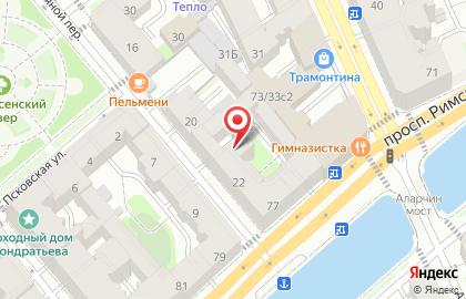 Хостел Окно в Европу в Адмиралтейском районе на карте
