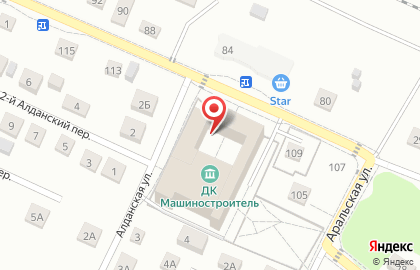 Библиотека №6 в Центральном районе на карте