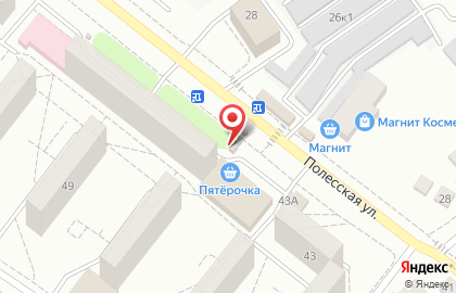 Киоск по продаже печатной продукции Роспечать на Полесской улице на карте