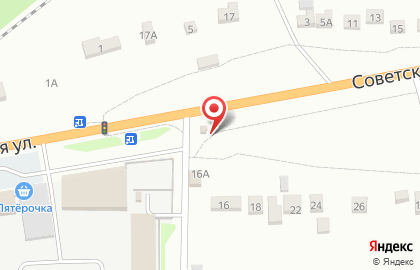 Киоск фастфудной продукции на Советской улице на карте