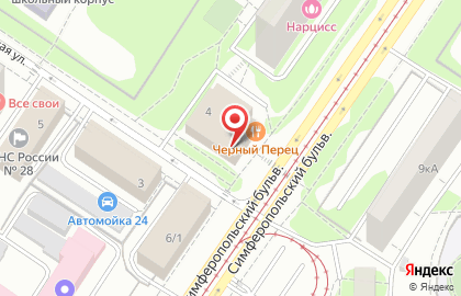 Диана на Симферопольском бульваре на карте