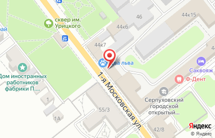 Мебельный салон Дельфика на 1-й Московской улице на карте