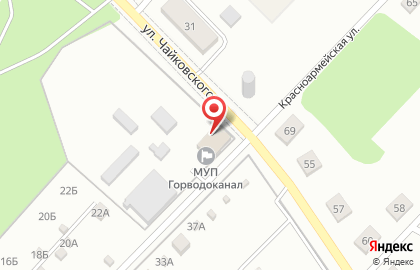 Горводоканал, МУП на Красноармейской улице на карте