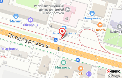 Пекарня Пончик на Петербургском шоссе на карте