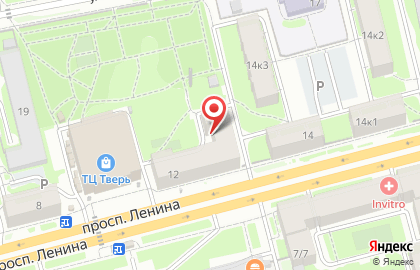 Сеть фирменных магазинов Птицефабрика Верхневолжская на проспекте Ленина на карте