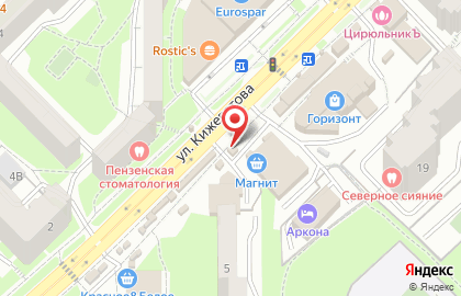 Киоск в Первомайском районе на карте