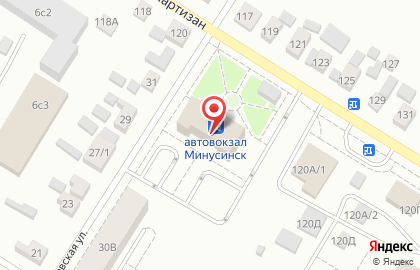 Автовокзал, г. Минусинск на карте