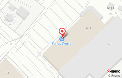 Гипермаркет Лента в Екатеринбурге на карте