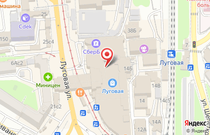 Банкомат Приморье на Луговой улице на карте