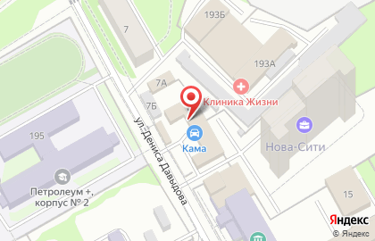 Служба доставки готовых блюд Yoko на улице Дениса Давыдова на карте