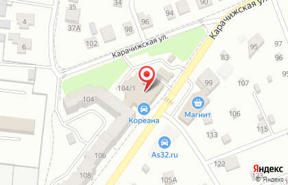 Магазин автозапчастей Автолайн в Советском районе на карте