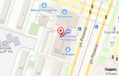 Гостиница Челябинск в Челябинске на карте