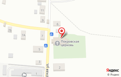 Церковь Покрова Пресвятой Богородицы в Ямской Кирилловской Слободе на карте