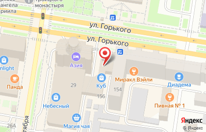 Магазин медицинской одежды Медстиль на улице Горького на карте