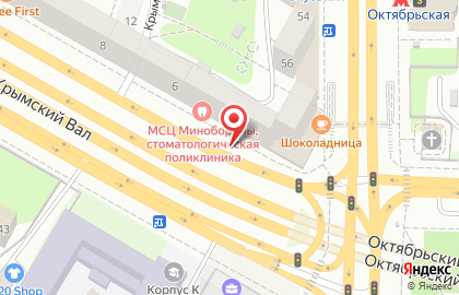 Сервис Атлант на улице Крымский Вал на карте