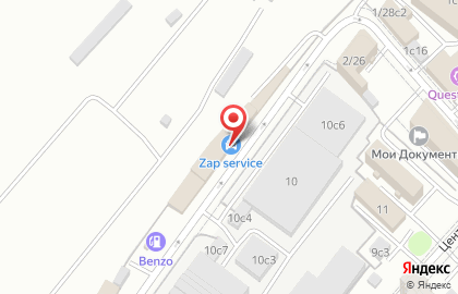 Автосервис ZAP service на Новой Переведеновской улице на карте