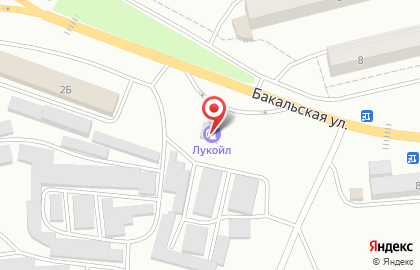 Автосервис Лукойл на Бакальской улице на карте