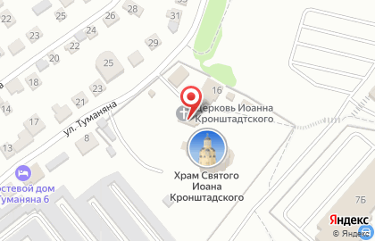Храм Святого Праведного Иоанна Кронштадтского в Краснооктябрьском районе на карте