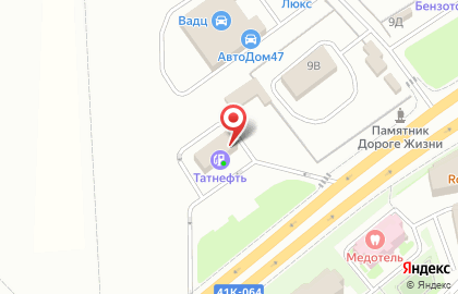 АЗС Neste на Дороге жизни, 9б во Всеволожске на карте