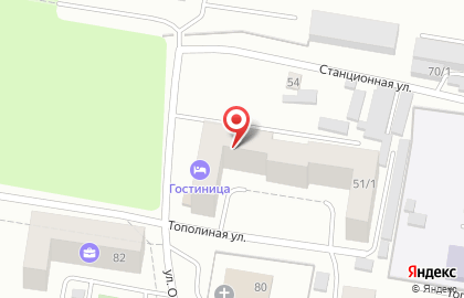 Стоматология Гиппократ на Тополиной улице на карте