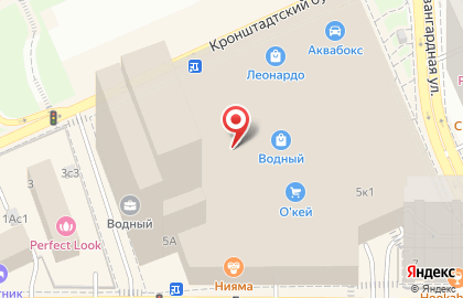 Салон сотовой связи МегаФон на метро Водный стадион на карте