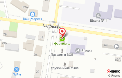 Аптека от Склада на улице Ленина в Голышманово на карте