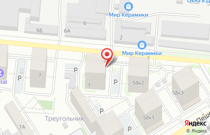Супермаркет Пятёрочка в Советском районе на карте