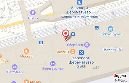 Авиакомпания Аэрофлот в Москве на карте