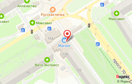Супермаркет Магнит в Сормовском районе на карте