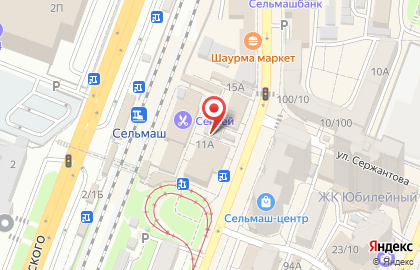Магазин-кондитерская KDV на проспекте Сельмаш на карте