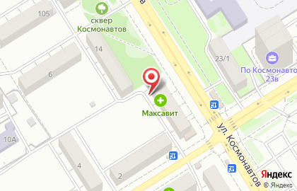 Магазин Добрый Жар на улице Космонавтов на карте