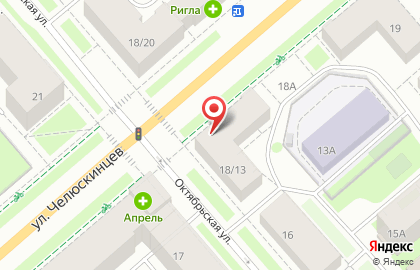Фирменный магазин Деликат на Октябрьской улице на карте