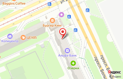 Фирменный магазин Великолукский мясокомбинат на проспекте Большевиков на карте