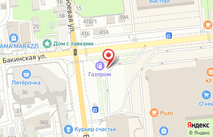 АЗС Газпром на Боевой улице на карте