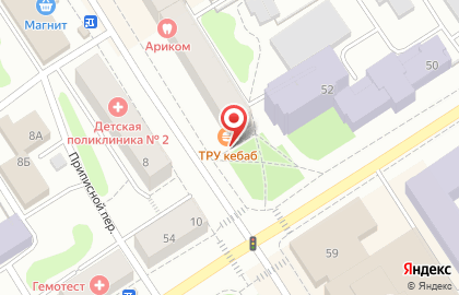 True Kebab на улице Маршала Мерецкова на карте