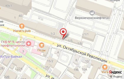 Отдел страхования АльфаСтрахование на улице Октябрьской Революции на карте