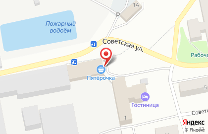 Супермаркет Пятёрочка на Советской улице на карте