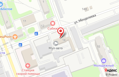 Мул-Авто, ООО на улице Менделеева на карте