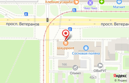 Киоск по продаже печатной продукции Полюс в Красносельском районе на карте
