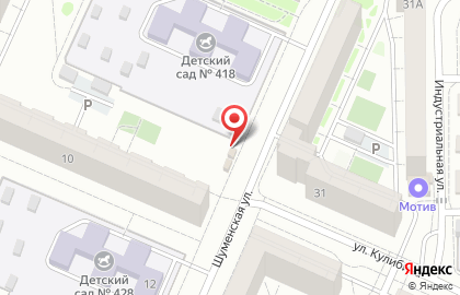 Киоск овощей и фруктов в Тракторозаводском районе на карте