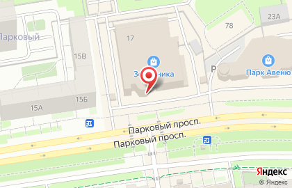 Салон связи МТС на Парковом проспекте на карте
