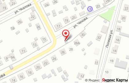 Продуктовый магазин на ул. Чехова, 26а на карте