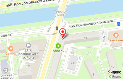 Дворик на Тверской улице на карте