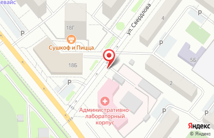 Автостоянка на ул. Кривоусова, 18в на карте