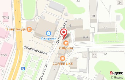 Юридическая компания Защита права на Октябрьской площади на карте