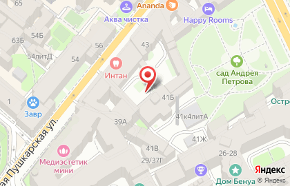 Йога-центр Айенгара на Большой Пушкарской улице на карте