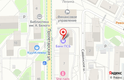 Банкомат ПСБ на Пролетарской улице, 7 в Балашихе на карте