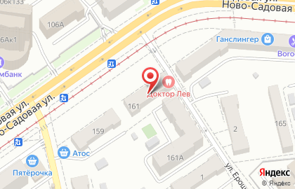 Строительно-торговая компания Всеслав на Ново-Садовой улице на карте