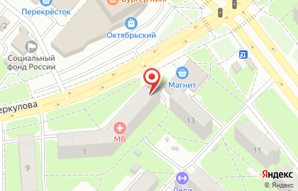 Парикмахерская In Style в Октябрьском районе на карте