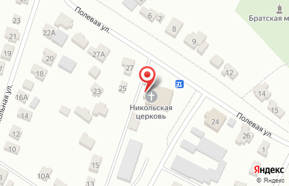 Никольский храм на Базарной улице на карте